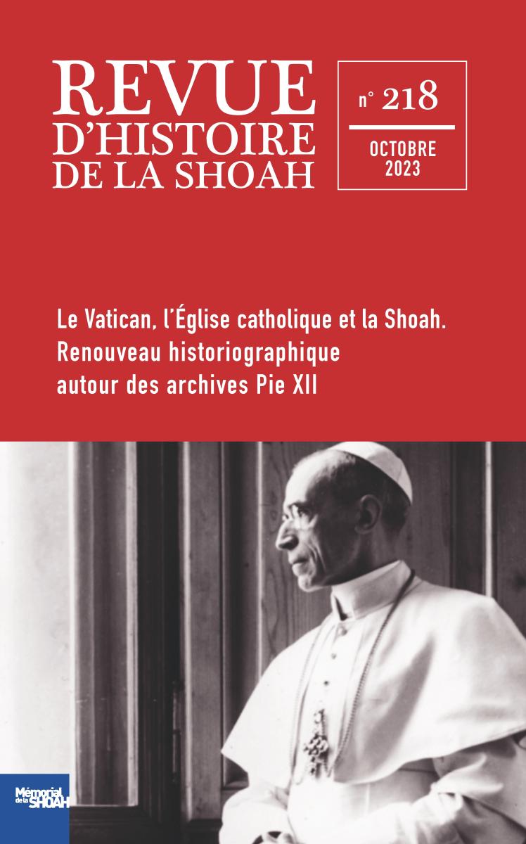 Revue D’Histoire de la Shoah, n° 218