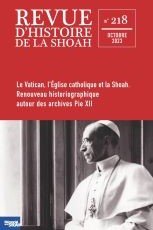 Cover of Revue D'Histoire de la Shoah